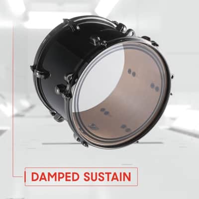 10 Inch Clear Tom Drum Head | 2 Ply Synthetic Film Percussion Skin | Sound Shaping Overtone Control | Acoustic Drum Kit Accessory image 6