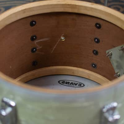 1950s 1960s Ludwig/WFL "Super Beat" White Marine Pearl Drum Kit image 23