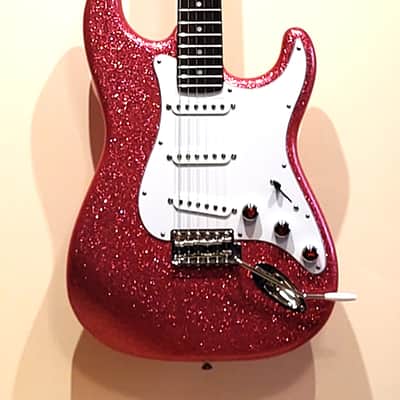 Custom Designed & Crafted Strat Style Big Flake Metallic Champagne Sparkle-Serial #079 2025 image 1