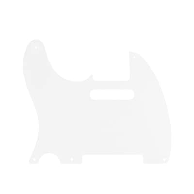 Vintage Original '51–'59 5-Hole Tele Pickguard 1.5mm/0.059inch Thickness Straight Edge 1 Ply Tele Scratch Plate for USA/Mexican Vintage Style Fender Tele Telecaster JT/HB-19 White image 4
