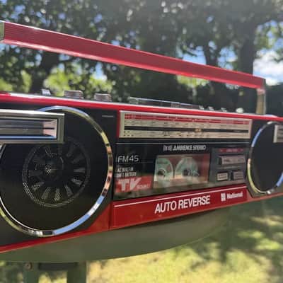 National FM 45 Rare Vintage MINT Boombox Serviced Analog Cassette Warranty image 11