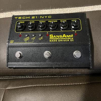 Tech 21 Sansamp Programmable Bass Driver 2000s - Black image 1