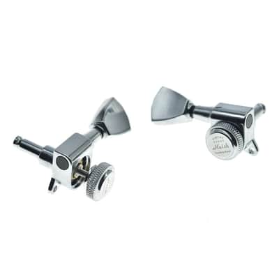 3X3 Locking Tuners 18:1 Guitar Tuning Keys Locking Tuning Machines With Keystone Buttons For Lp/Les Paul/Sg/Es Or Acoustic Guitars Chrome image 5