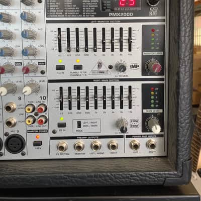 Behringer Europower PMX2000 Powered Mixer (Boxed) – FX Section Fault for Parts or Repair image 7