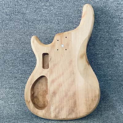 Mahogany Wood Bass Guitar Body image 5