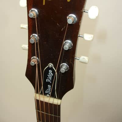 Vintage 1969 Gibson Blue Ridge Acoustic Guitar, Natural w/ Case image 13