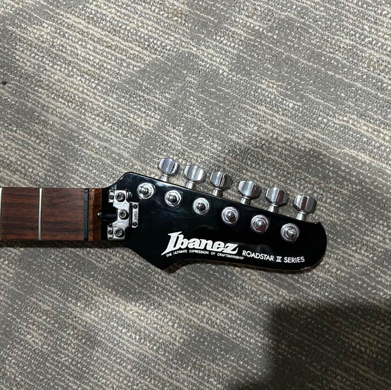 VINTAGE Ibanez Roadstar II RS420 neck, loaded 1985 - gloss black image 1