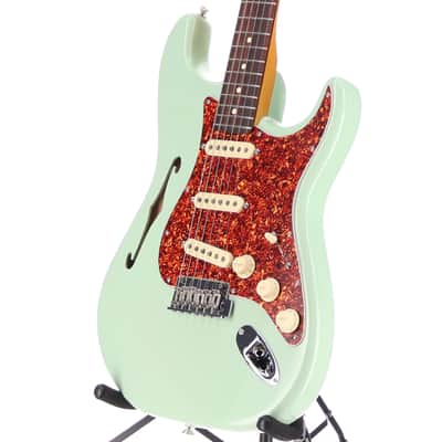 Fender American Professional II Stratocaster Thinline Rosewood Fingerboard Transparent Surf Green (AA11)(09877) (09877) image 4