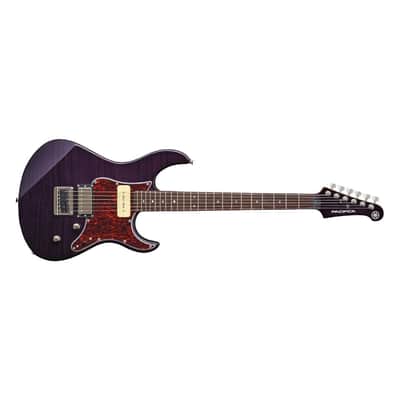 Yamaha Pacifica 6-String Right-Handed Electric Guitar with Solid Alder Body, Rosewood Fingerboard, Flamed Maple Top, and Maple Neck with Tinted Finish (Translucent Purple) image 3