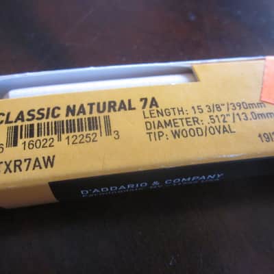 Pro-Mark "The Natural" Classic Natural 7A TXR7AW - American Hickory Drumsticks 1 Pair image 4