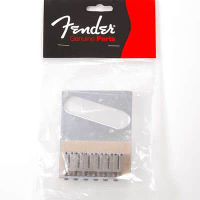 Genuine Fender 6 Saddle American Series Telecaster Bridge, Chrome 099-0807-100 image 3
