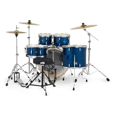 PDP Mainstage 5-Piece Drum Kit Twisted Blue Steel image 3