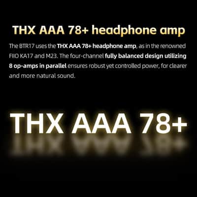 FiiO BTR17 Bluetooth 5.4 USB DAC AMP with LDAC, aptX Lossless. Dual ES9069Q, 10-Band PEQ, THX AAA 78+amps 3.5mm Unbalanced & 4.4mm Balanced (Black) image 6