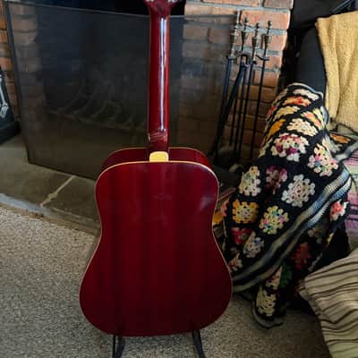 1970s Terada W513 Hummingbird 12 String - Cherry Burst image 5