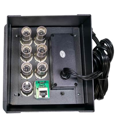 MCSPROAUDIO Recessed Stage Floor Box with Passthrough Connectors - 6 XLR Female, 1 XLR Male, 1 Ethernet, 2 USB, Duplex AC image 3