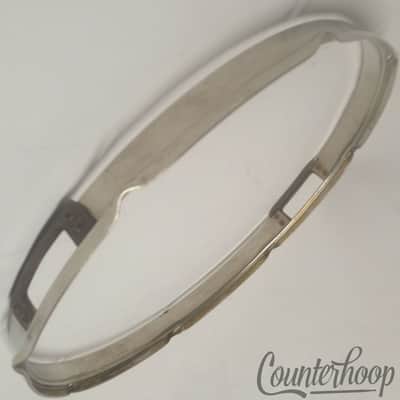 *Slingerland 14" Radio King Snare Drum Resonant Rim Brass Hoop NOB Nickel Gates* image 1