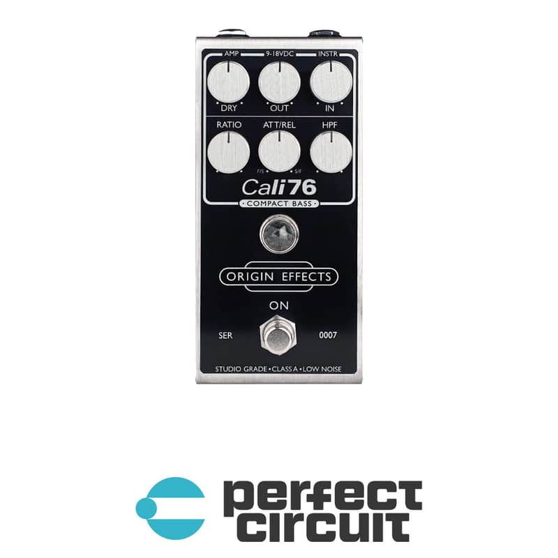 Origin Effects Cali76 Bass Compressor 1176-Style Compressor Pedal (Black) image 1