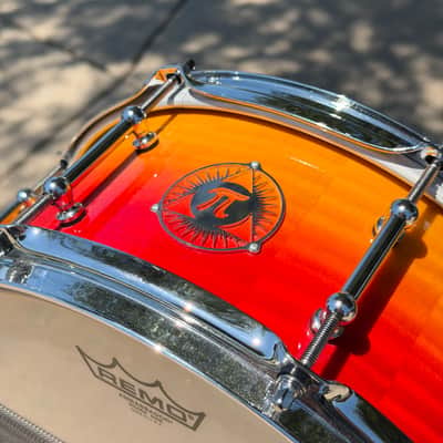 Pi Drum Company - 13x5.75" Curly Maple Stave Shell Snare Drum image 2