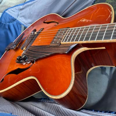Comins Custom  17” Archtop - 2017 Violin Burst with custom Calton case image 8