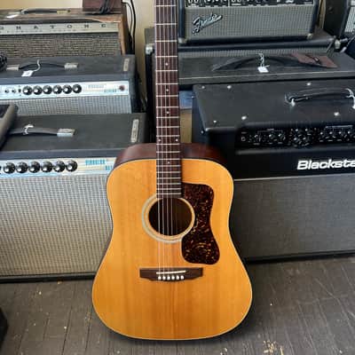Guild USA D-4 Acoustic Guitar D4 Satin Natural image 1