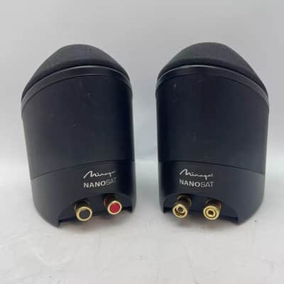 Set of 2 Mirage Nanosat Nano Black 5.0 Satellite Surround Speakers TESTED WORKS image 2
