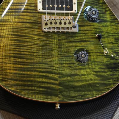 2015 PRS 30th Anniversary Custom 24 10 Top Electric Guitar Flamed Jade + OHSC image 5