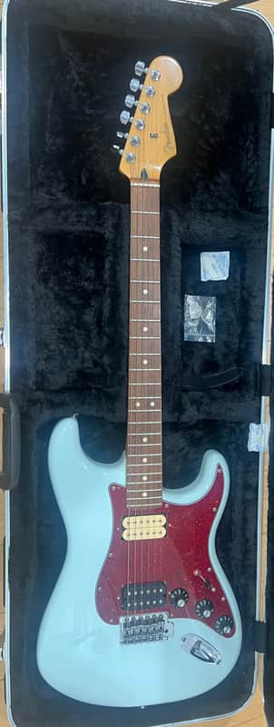 Cuomocaster Weezer Stratocaster Official Fender Licensed Parts Sonic Blue image 1