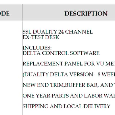 Solid State Logic SSL D24 Delta Duality 24 Channel Console image 14