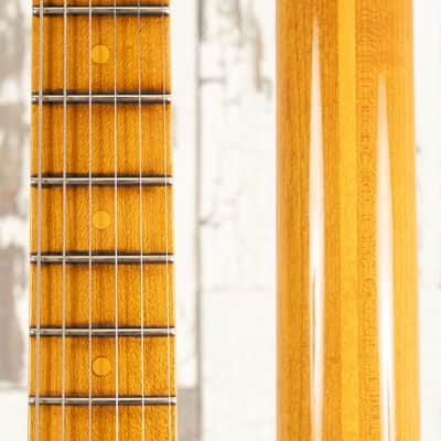 Fender Custom Shop Roasted Journeyman Relic '55 Stratocaster - 2017 NAMM Limited Edition - Desert Tan image 8