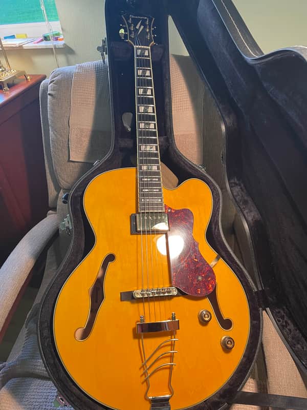 Ibanez Pm2 AA PAT METHENY  ARCHTOP 2019 - Amber image 1
