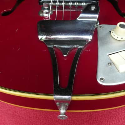 Teisco EP-2L Hollow Body Electric Guitar Japan Vintage 1960's Red image 13