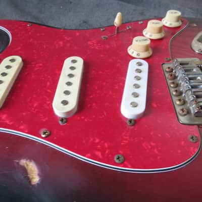 Reliced Fender style Strat sunburst loaded body Sunburst loaded body unknown  - Sunburst image 7