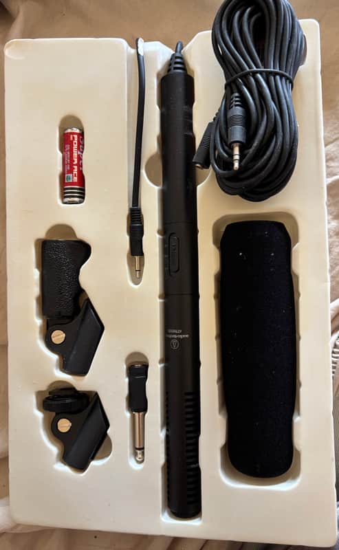 Audio-Technica Audio-Technica ATR6550 Shotgun Microphone w/ Box, Mounts & Adapter early 2000's image 1