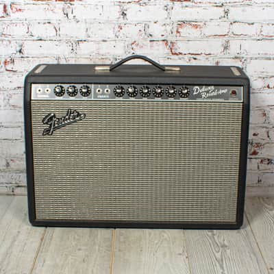 Fender - '65 Deluxe Reverb Reissue 1x12 22w Tube Guitar Combo Amp w/Cover and Footswitch - USED