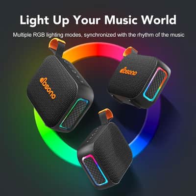Compact Wireless Bluetooth Speaker with AUX Line-In, IPX5 Water-Resistant Design for Outdoor, Travel, Beach & Home Use image 7