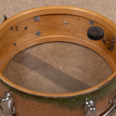 1960s Slingerland 5x14 Champagne Student Deluxe Snare Drum image 8