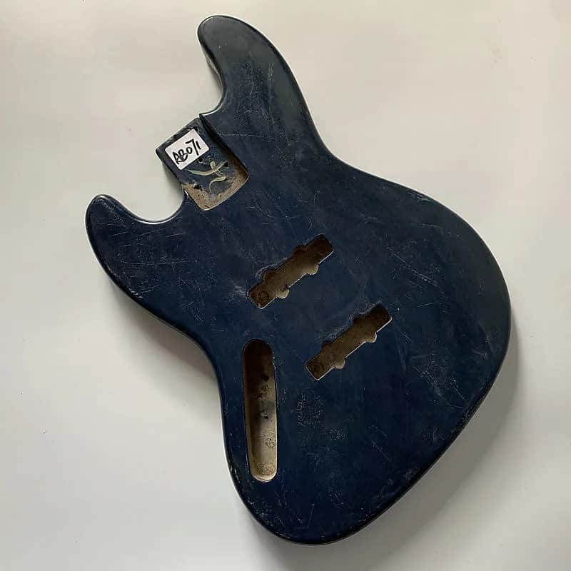 Left Handed 4 String Jazz Bass Basswood Body image 1
