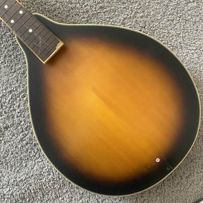 Honey Burst 8 String Mandolin Project, Spruce Top, Mahogany Body, Rosewood Fingerboard image 4
