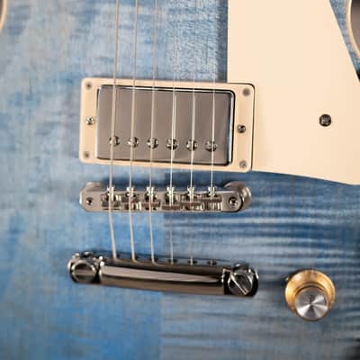 Gibson Les Paul Standard '60s Figured Top Electric Guitar - Ocean Blue with Hardshell Case image 11