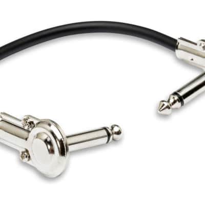 HOSA Guitar Patch Cable - Low-profile - Right-angle to Right-angle, 6 in image 1