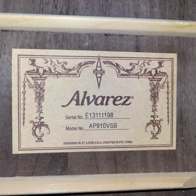 Alvarez AP910VSB - Vintage Sunburst With OHSC image 14