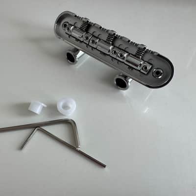 The Overpass “Classic” Fender Jazzmaster / Jaguar Offset Bridge with Chrome Plated Brass Saddles image 2