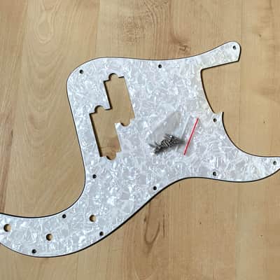 Precision P Bass Pickguard - White Pearl image 1