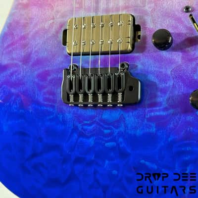 ESP E-II M-II HST QM Electric Guitar w/ Case - Indigo Purple Fade image 7
