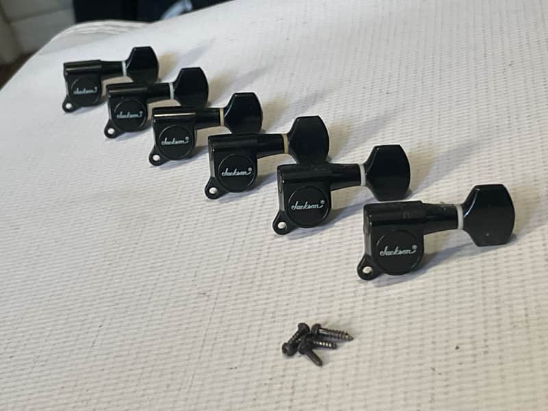 1980's Japan Charvel Jackson Deluxe Series R Logo Tuners Tuning Pegs 6 In Line image 1