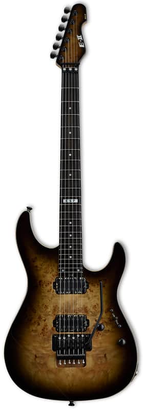 ESP E-II SN-II Nebula Black Burst w/Case (B Stock) image 1