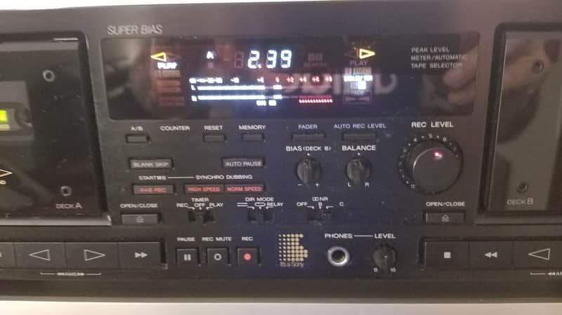 Sony TC-WR820 Double Cassette Deck With Auto Reverse And | Reverb