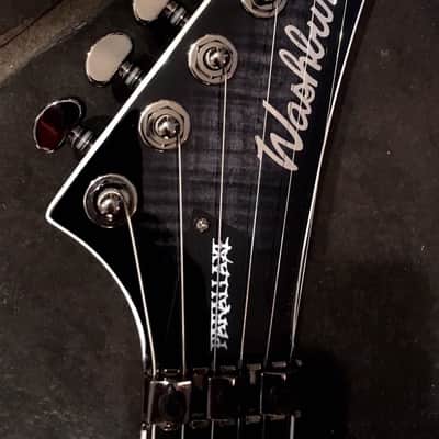 Washburn Parallaxe PXS20FRTBB Trans Black Flame Top Electric Guitar w/Floyd Rose Demo Video Inside image 6
