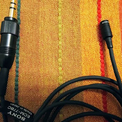 Sony ECM-77B Lavalier Microphone for Sony UWP UTX Transmitters 3.5 mm Jack, Excellent condition image 2