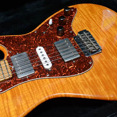 Don Grosh Bent Top Custom Transparent Amber 1994' image 3